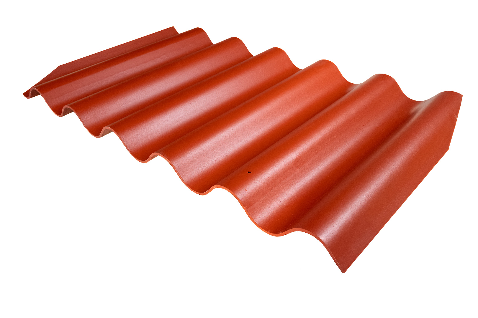 Кровельный лист Волнаколор, 625х1097х6 мм, красно-коричневый - L135