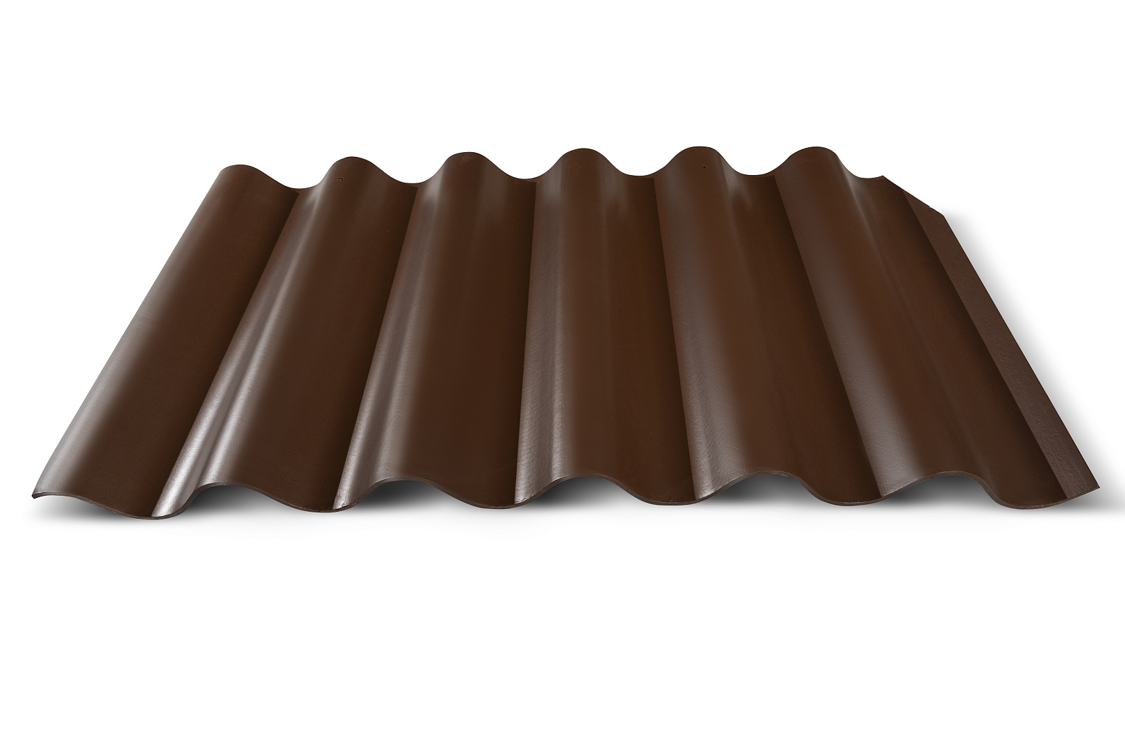 Кровельный лист Волнаколор, 625х1097х6 мм, шоколад - Y130