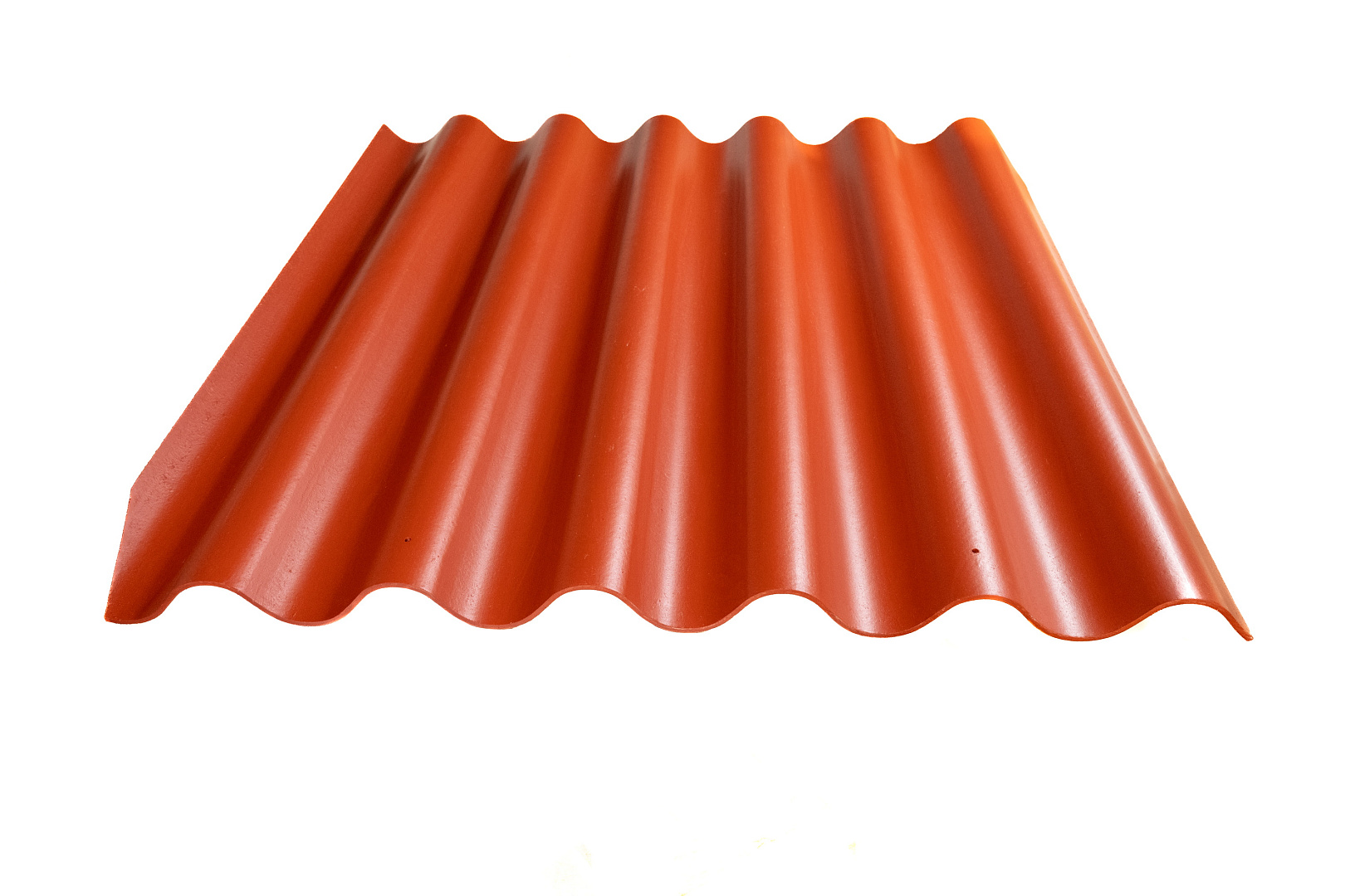 Кровельный лист Волнаколор, 1250х1097х6 мм, красно-коричневый - L135