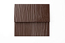 Сайдинг Берген текстура Сосна, цвет - шоколадный RAL 8017