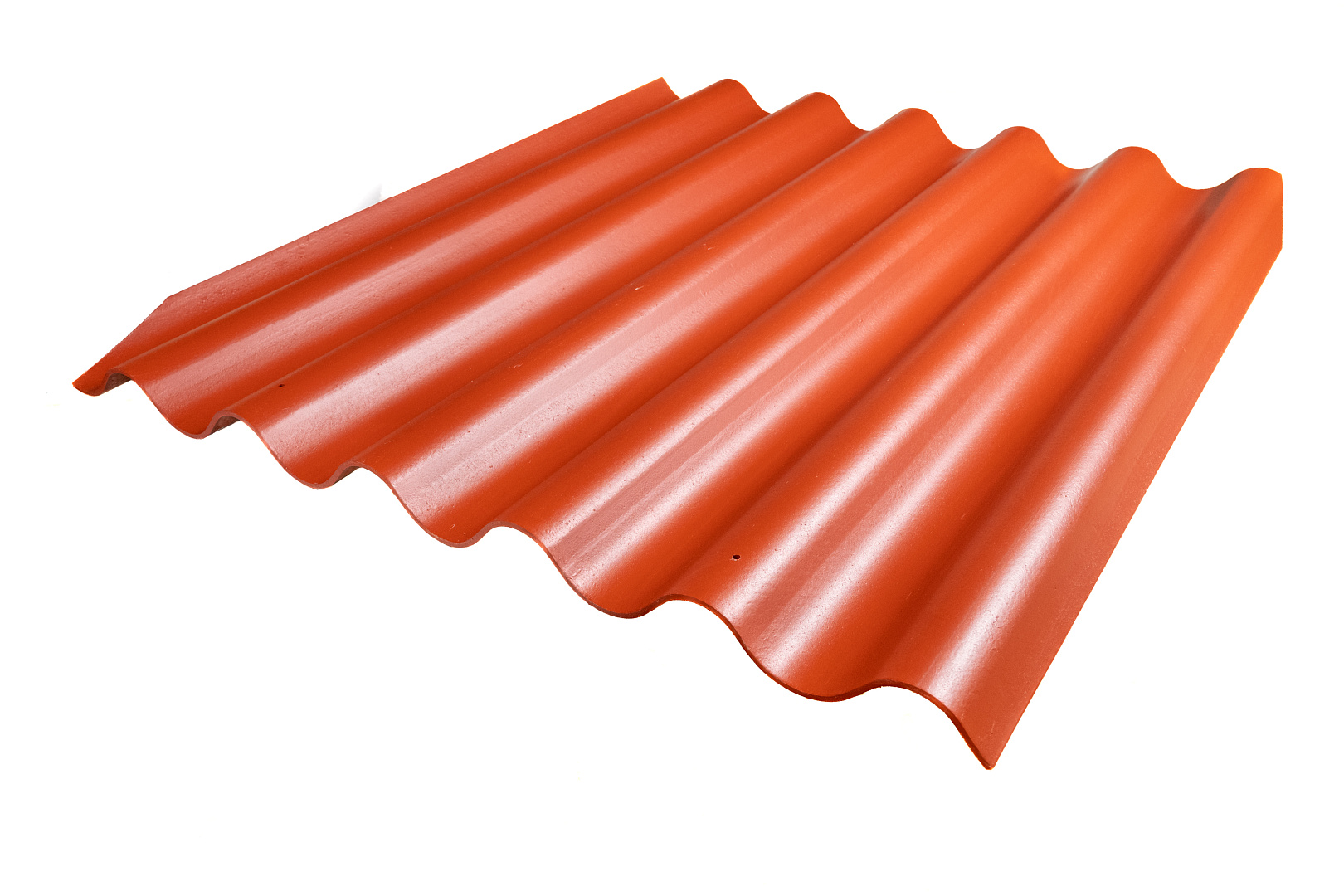 Кровельный лист Волнаколор, 1250х1097х6 мм, красно-коричневый - L135