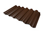 Кровельный лист Волнаколор, 625х1097х6 мм, шоколад - Y130