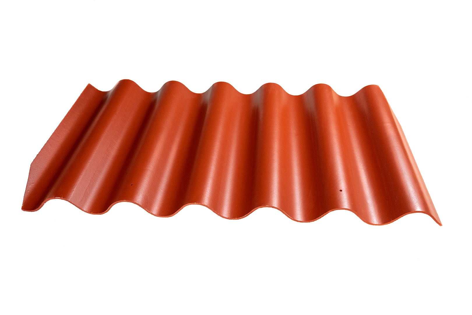 Кровельный лист Волнаколор, 625х1097х6 мм, красно-коричневый - L135